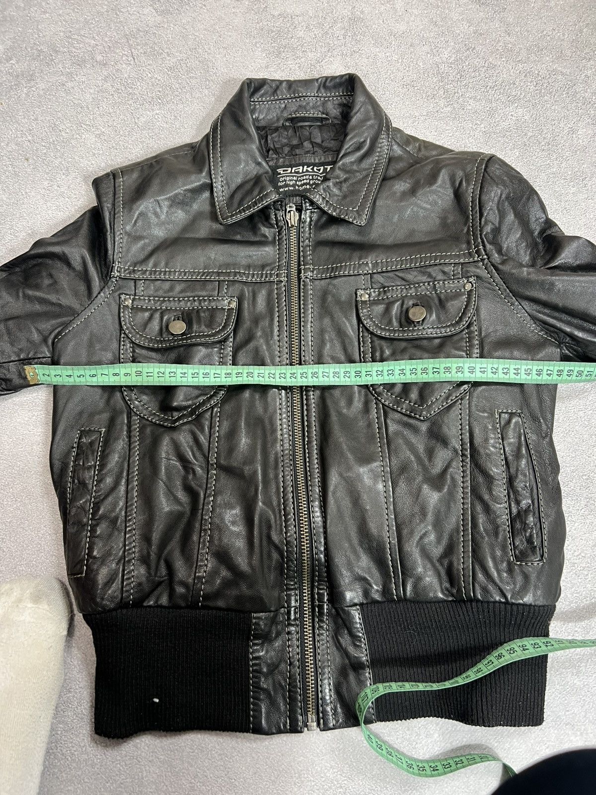 Yohji Yamamoto VTG Cropped Distressed Rick Owens Style Leather Diesel jacke Size US M / EU 48-50 / 2 - 11 Thumbnail