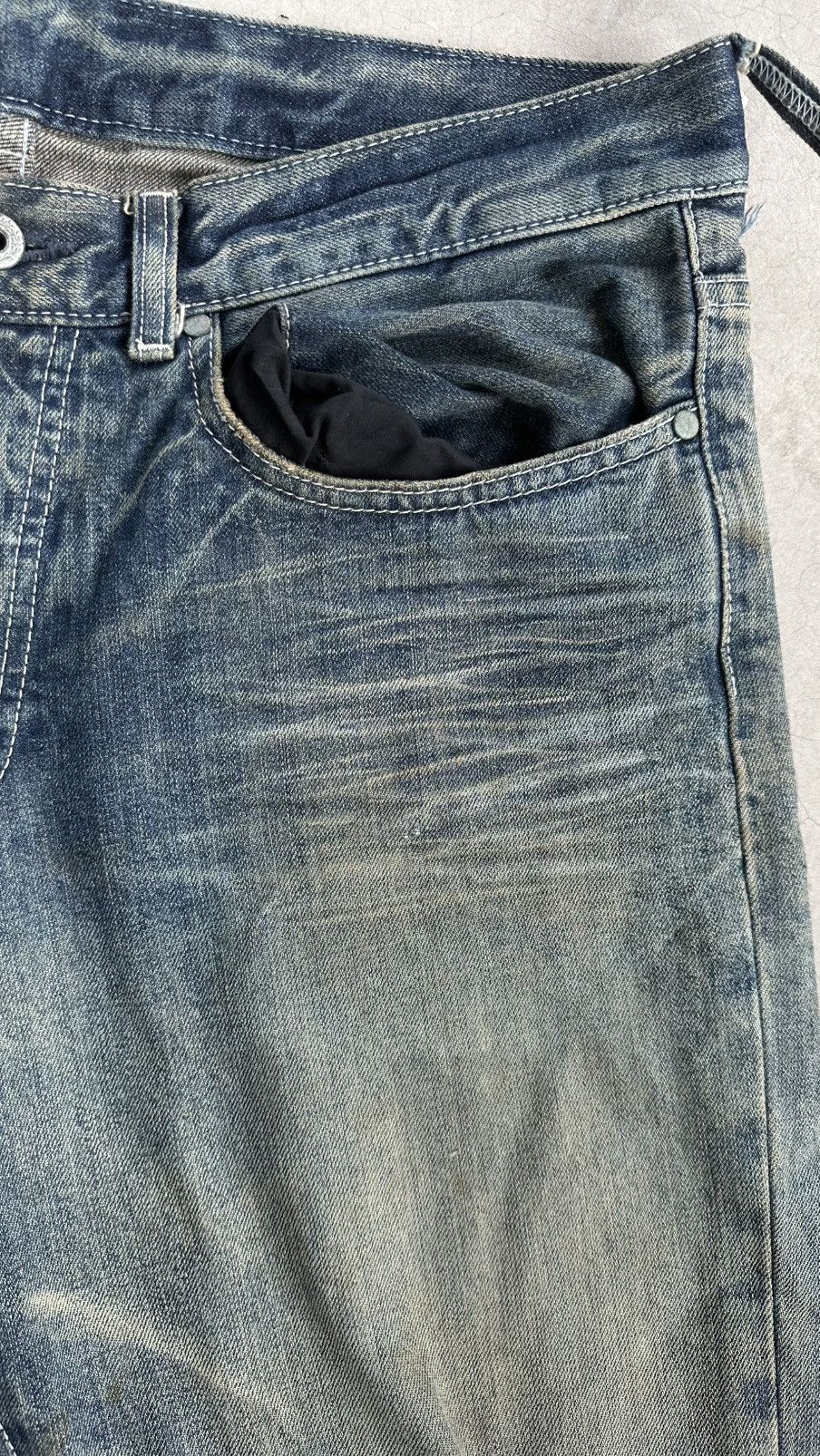 Boycott VINTAGE BOYCOTT WELL WORN FLARED DENIM PANT Size US 32 / EU 48 - 3 Thumbnail