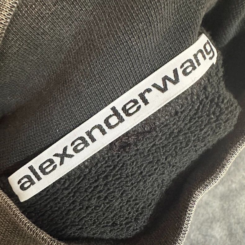 Alexander Wang Alexander Wang Teddy Crystal Logo Sweatshirt- Size XS / US 0-2 / IT 36-38 - 3 Thumbnail