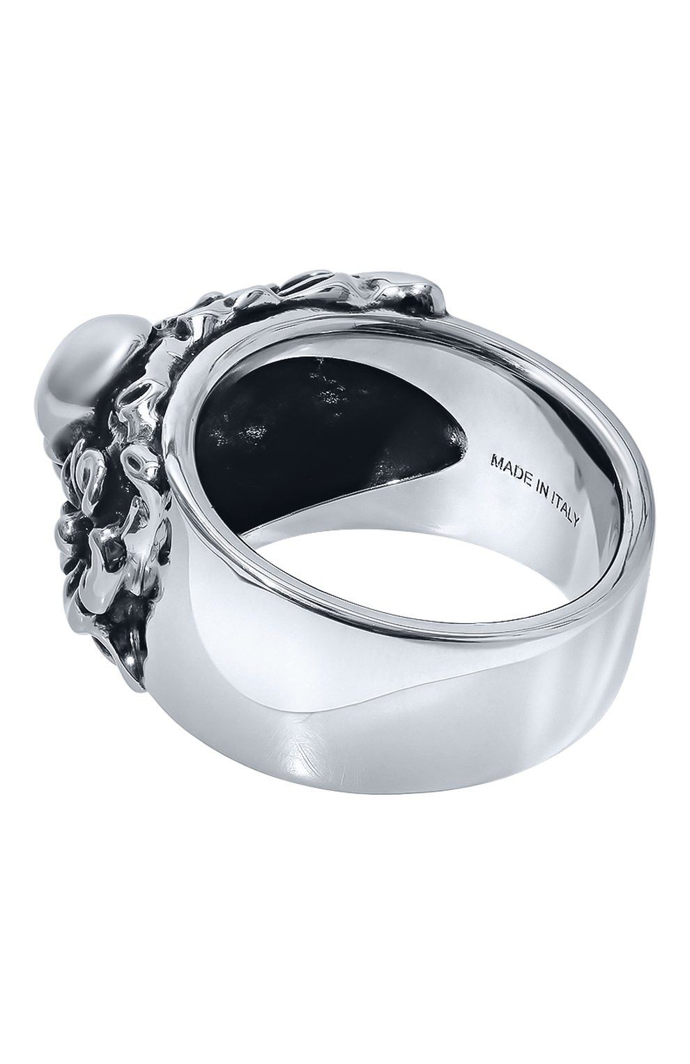Alexander McQueen ALEXANDER MCQUEEN silver tone metal Floral Skull ring 9 19 q Size ONE SIZE - 3 Thumbnail