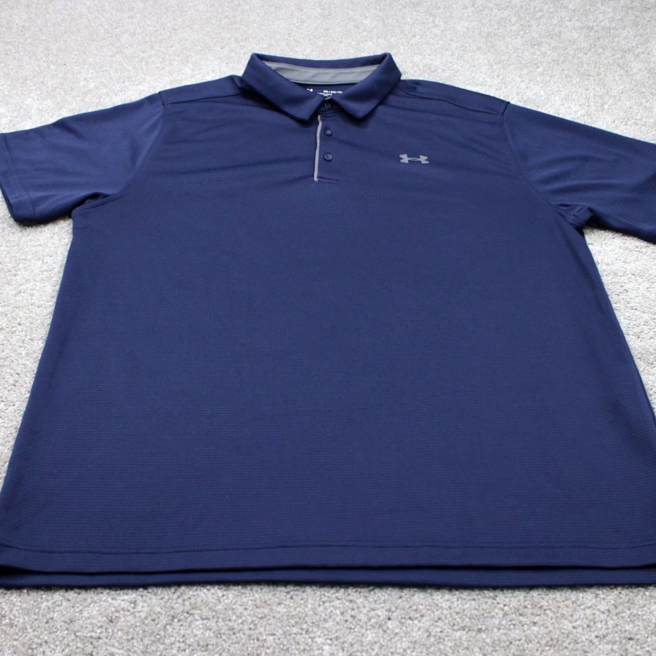 Under Armour Under Armour Polo Shirt Men 2XL Blue Short Sleeve HeatGear Regular Fit Polo Mens Blue Shirt Size US XXL / EU 58 / 5 - 2 Thumbnail