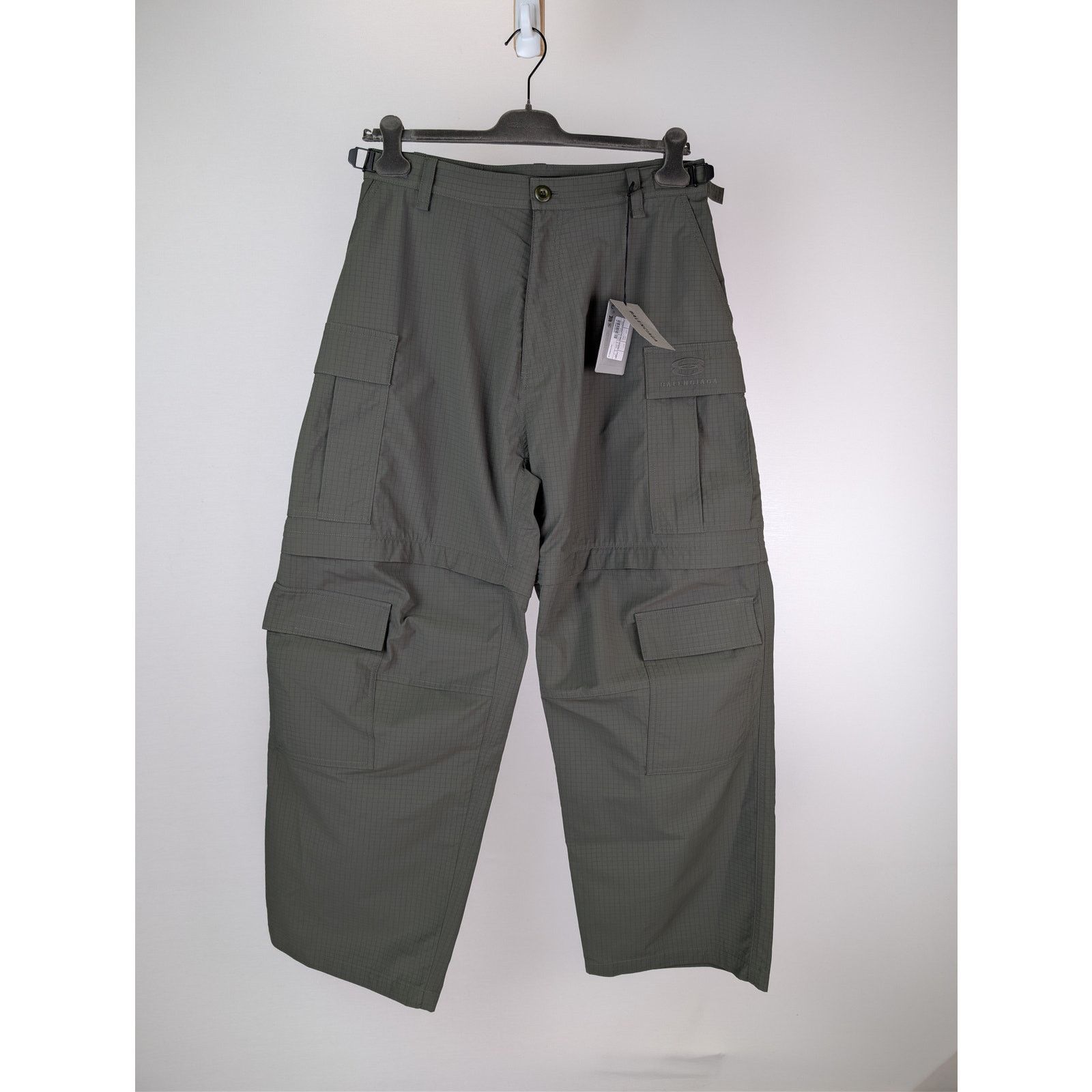 Balenciaga o1rshd1 Light Cargo Pants in Green Size US 30 / EU 46 - 1 Thumbnail