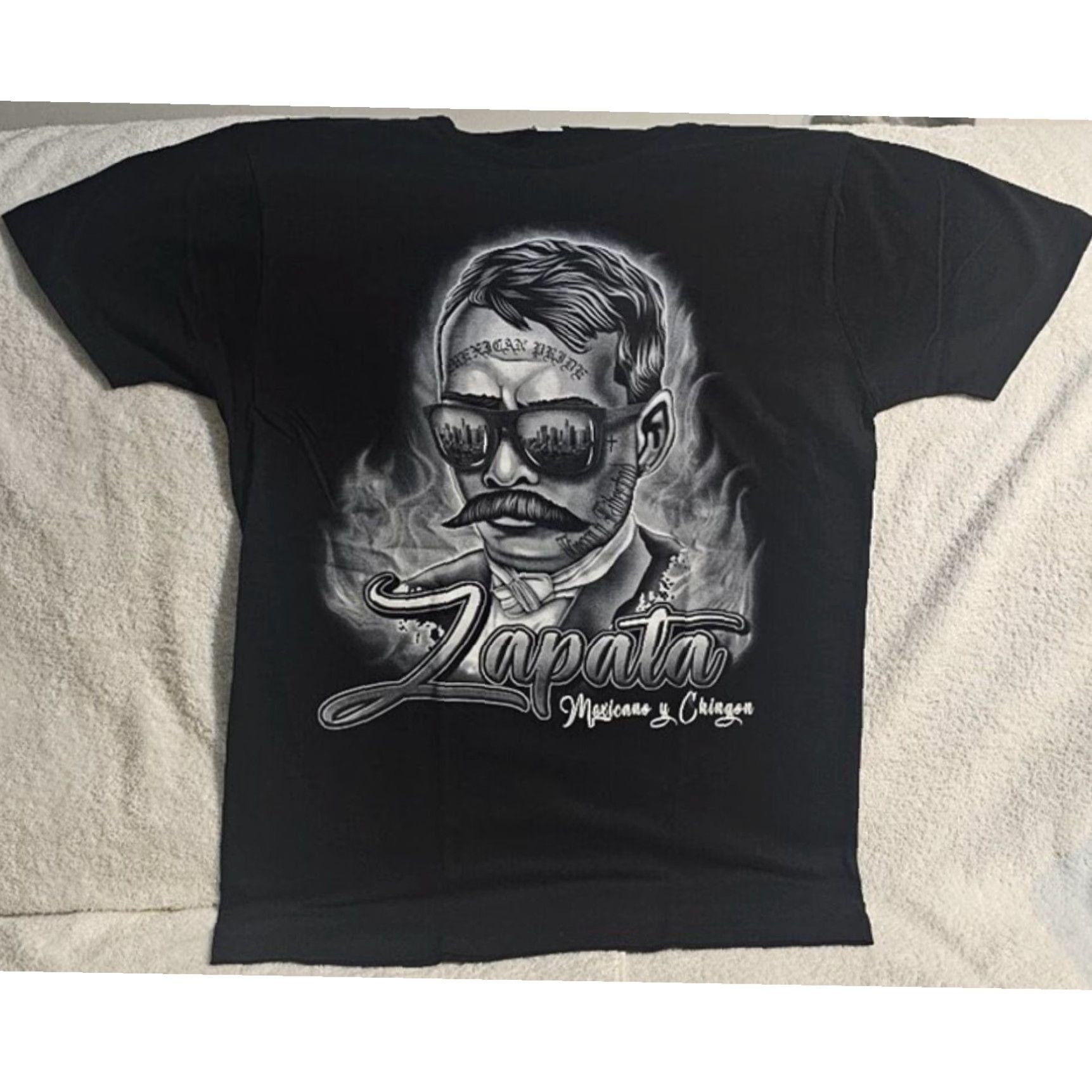 Vintage Emiliano Zapata Mexican Pride Mens Black Cotton T Shirt Size US S / EU 44-46 / 1 - 1 Thumbnail