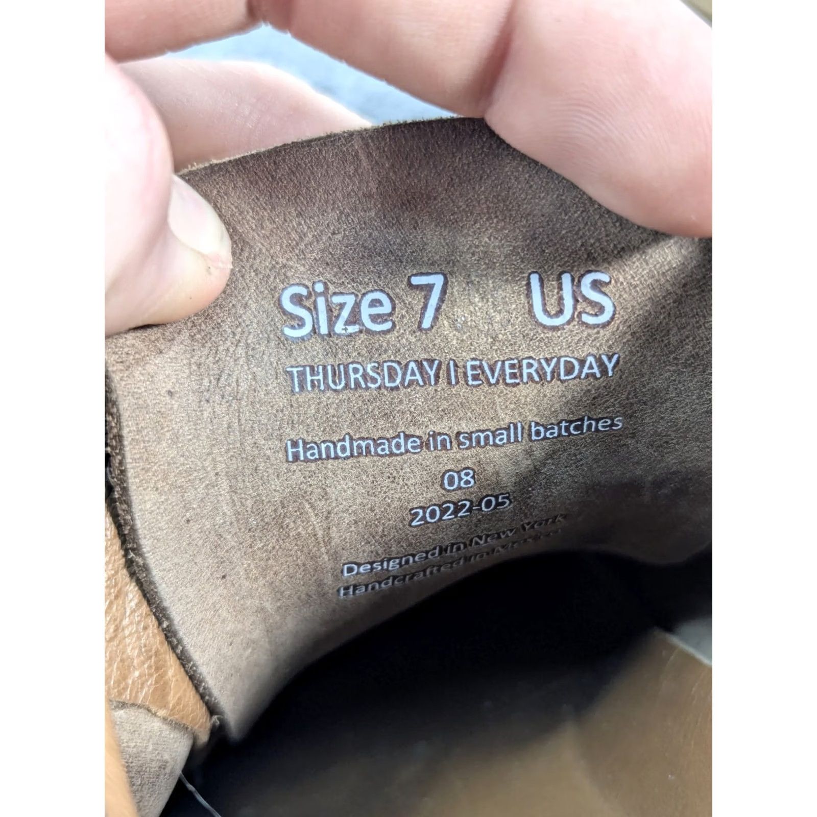 Vintage Everyday Sneakers Womens Brown Thursday Leather Lace Distressed Size Size US 7 / IT 37 - 7 Thumbnail
