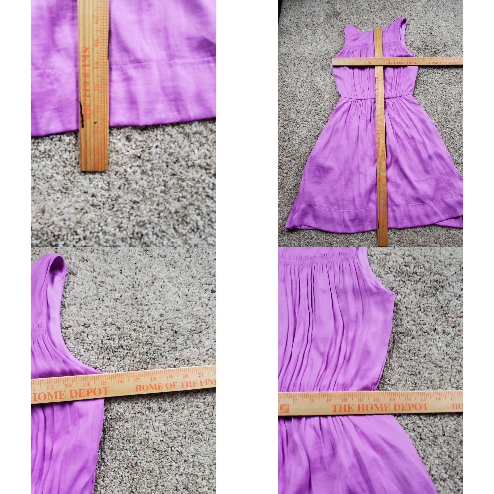 Banana Republic VINTAGE Banana Republic Dress Womens Size 2 Purple Sleeveless Goddess Mini Spring Lined Size XS / US 0-2 / IT 36-38 - 8 Thumbnail