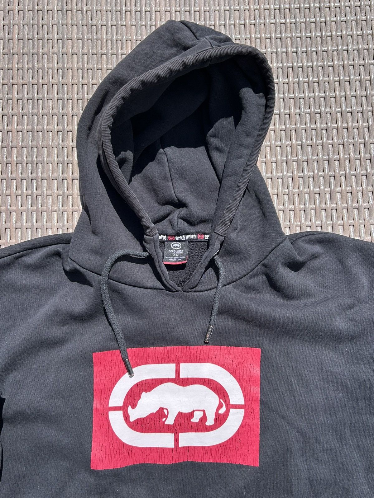 Ecko Unltd. Vintage Ecko Unltd Black Hoodie red logo Size US XL / EU 56 / 4 - 2 Thumbnail