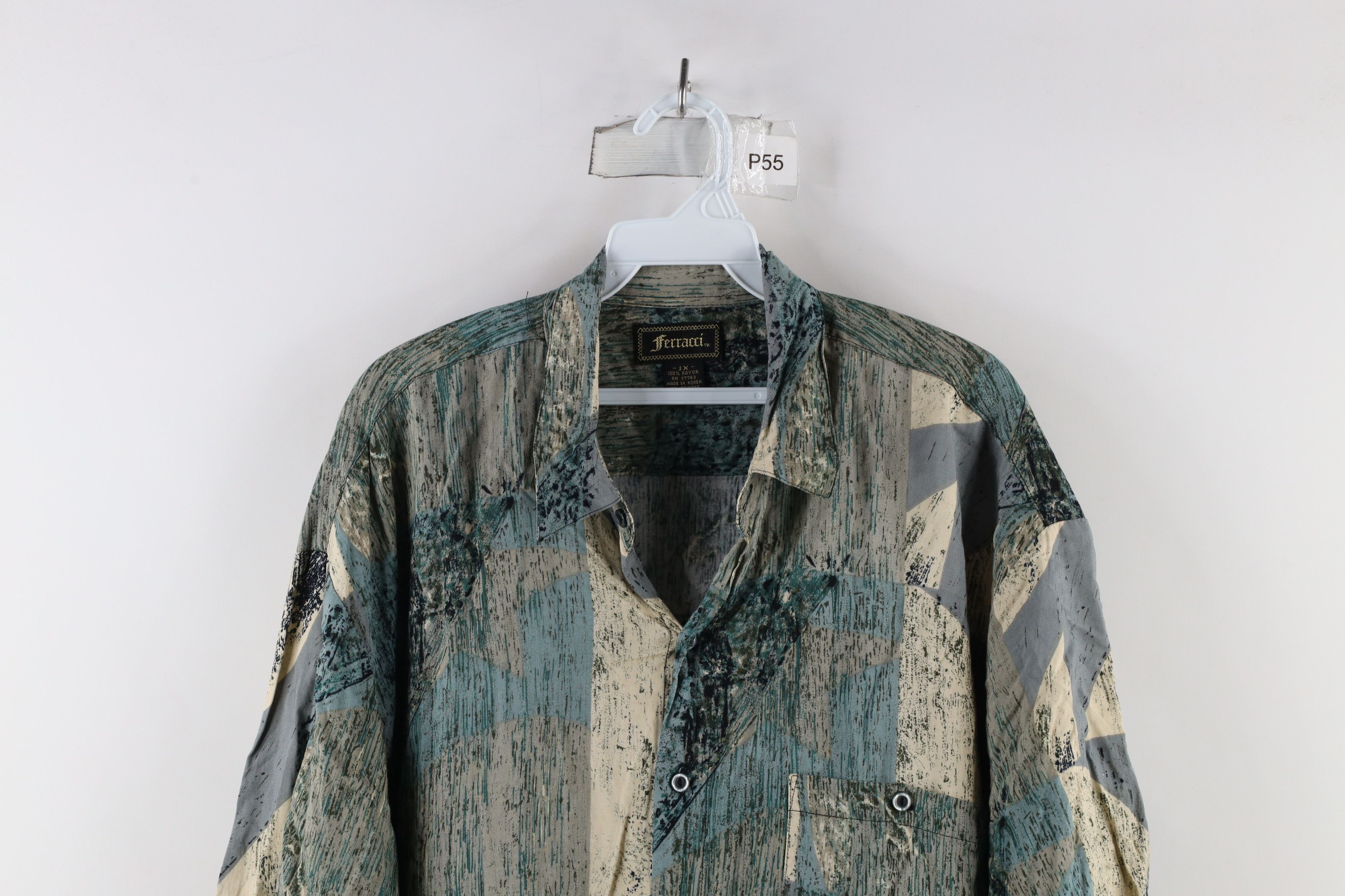 Vintage Vintage 90s Streetwear Abstract Short Sleeve Button Shirt Size US XL / EU 56 / 4 - 2 Thumbnail