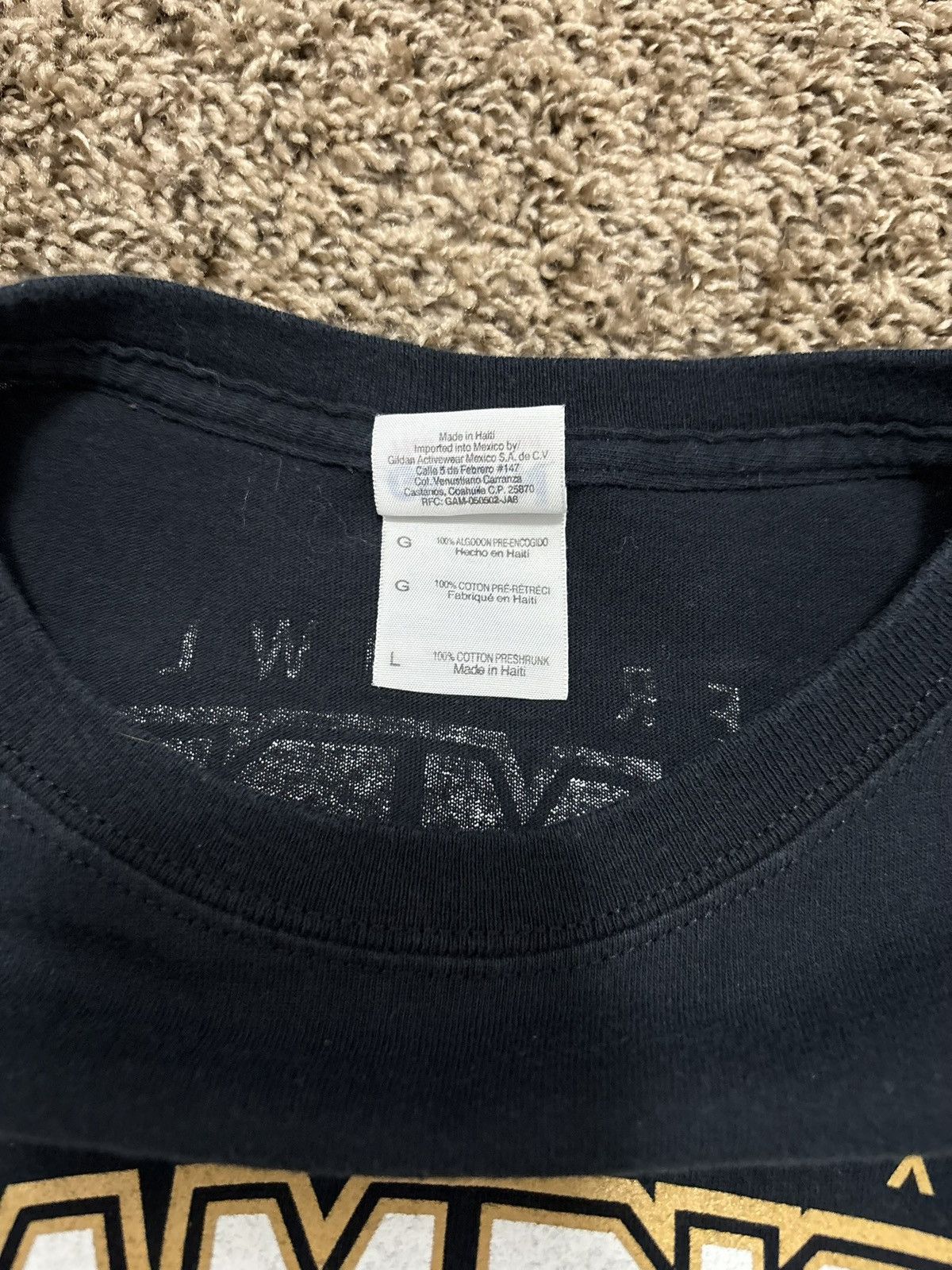 Gildan Gildan New Orlean Saints Super Bowl XLIV Champions Tee Size US L / EU 52-54 / 3 - 5 Thumbnail