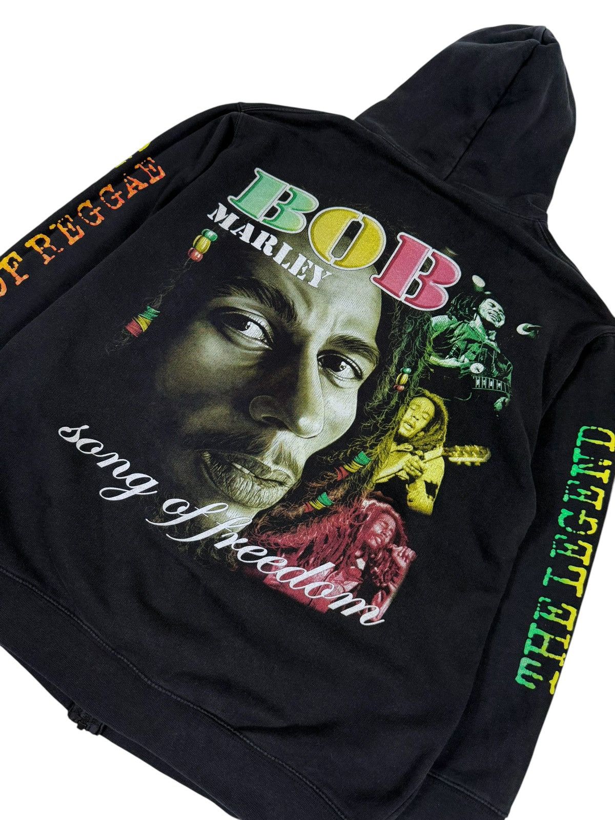 Band Tees Y2K Vintage Bob Marley Full Printed Hoodie Size US M / EU 48-50 / 2 - 3 Thumbnail