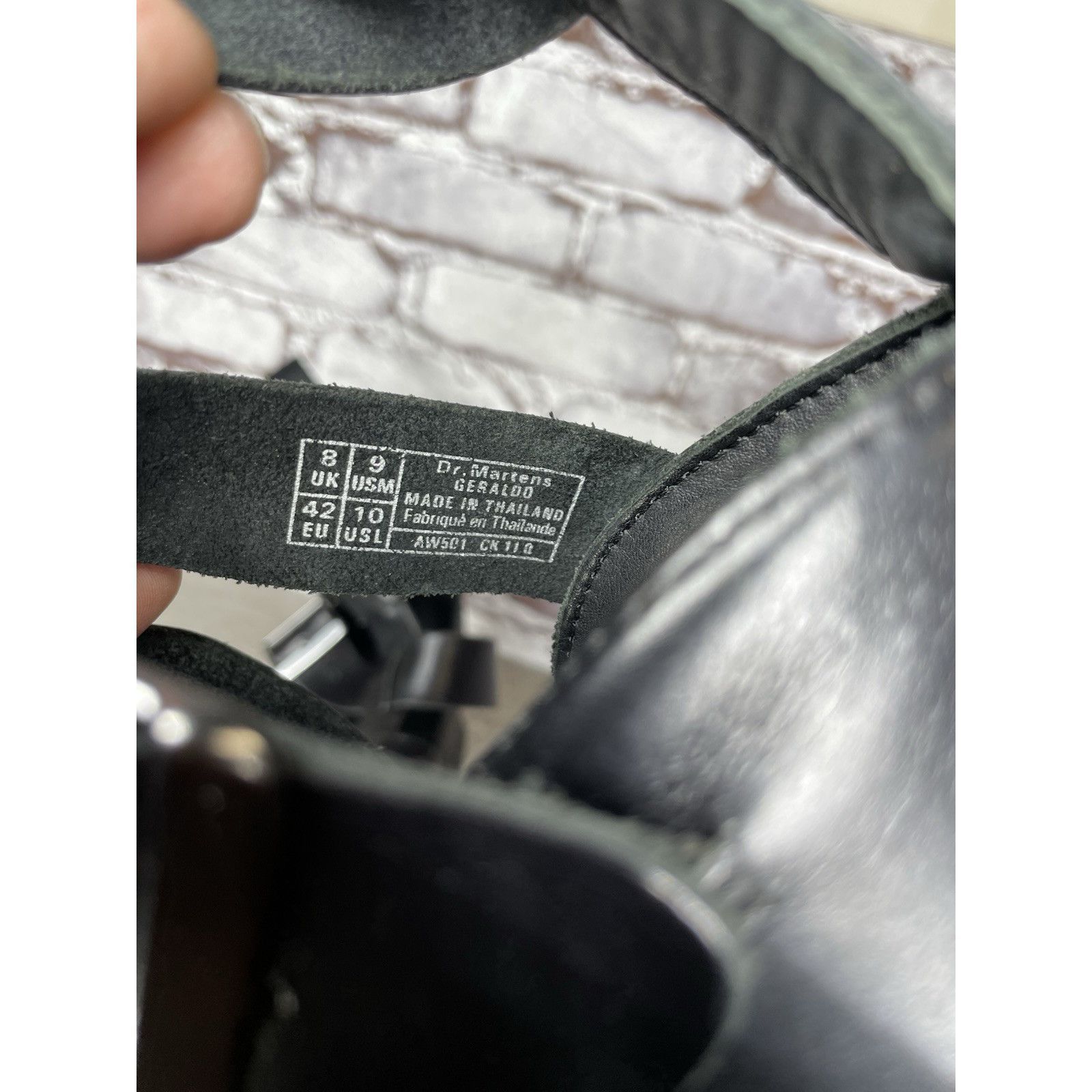 Dr. Martens Dr. Martens Geraldo Black Leather Strap Gladiator Wedge Sand Size US 9 / EU 42 - 9 Thumbnail