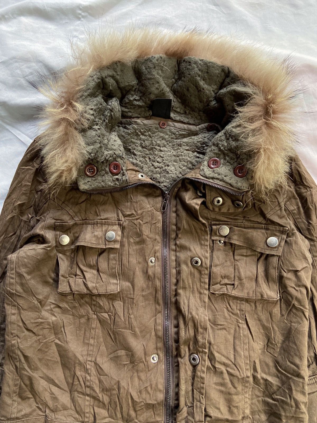 Isamu Katayama Backlash SPLENDEUR FAUX FUR MULTI POCKET PUNK STYLE ZIP JACKET Size US S / EU 44-46 / 1 - 3 Thumbnail