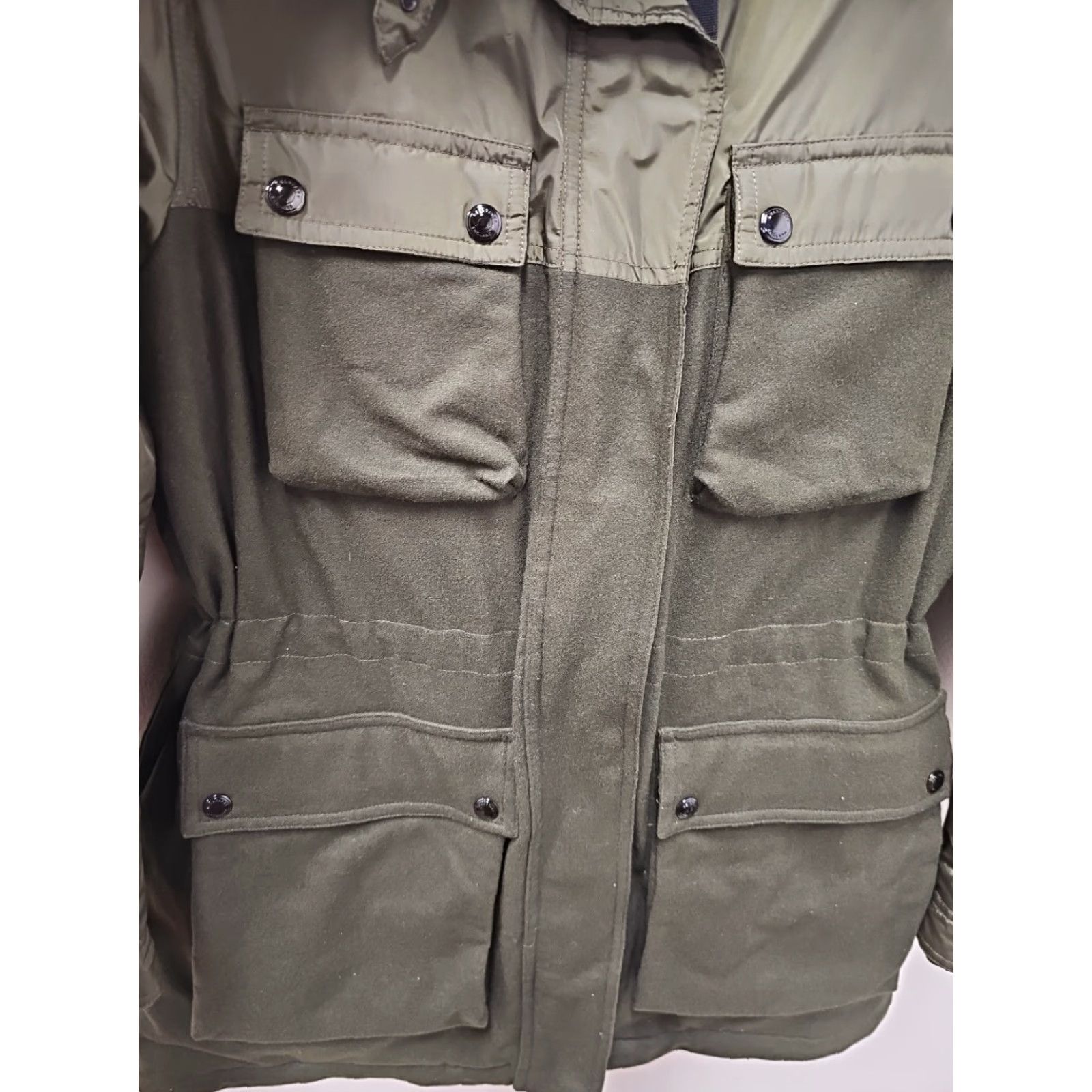 Belstaff Belstaff Jacket Parka Women's Down Filled MAUSON DARK PINE Wool Chest 20.5 Length 33 Size 6 Green New Size M / US 6-8 / IT 42-44 - 3 Thumbnail