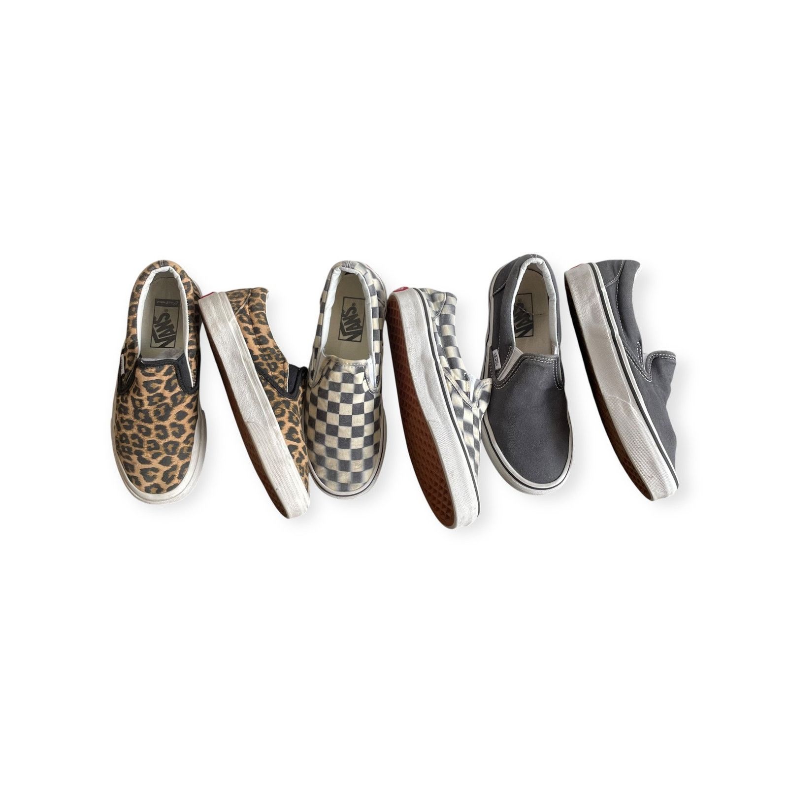 Vans Vans Classic Slip-On - Leopard, Checkerboard & Solid Grey Size US 6 / IT 36 - 3 Thumbnail