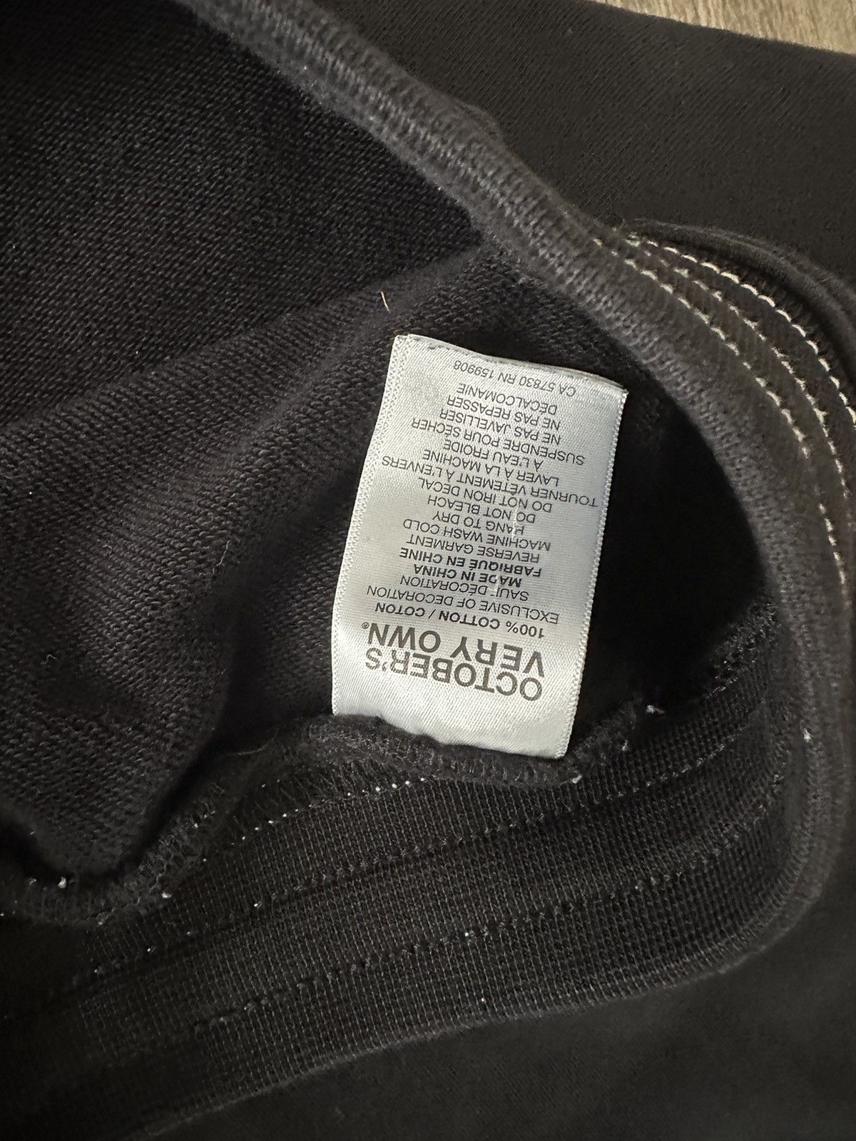 Drake October's Very Own OVO Black Sweatpants Contrast Stitched Size US 36 / EU 52 - 6 Thumbnail