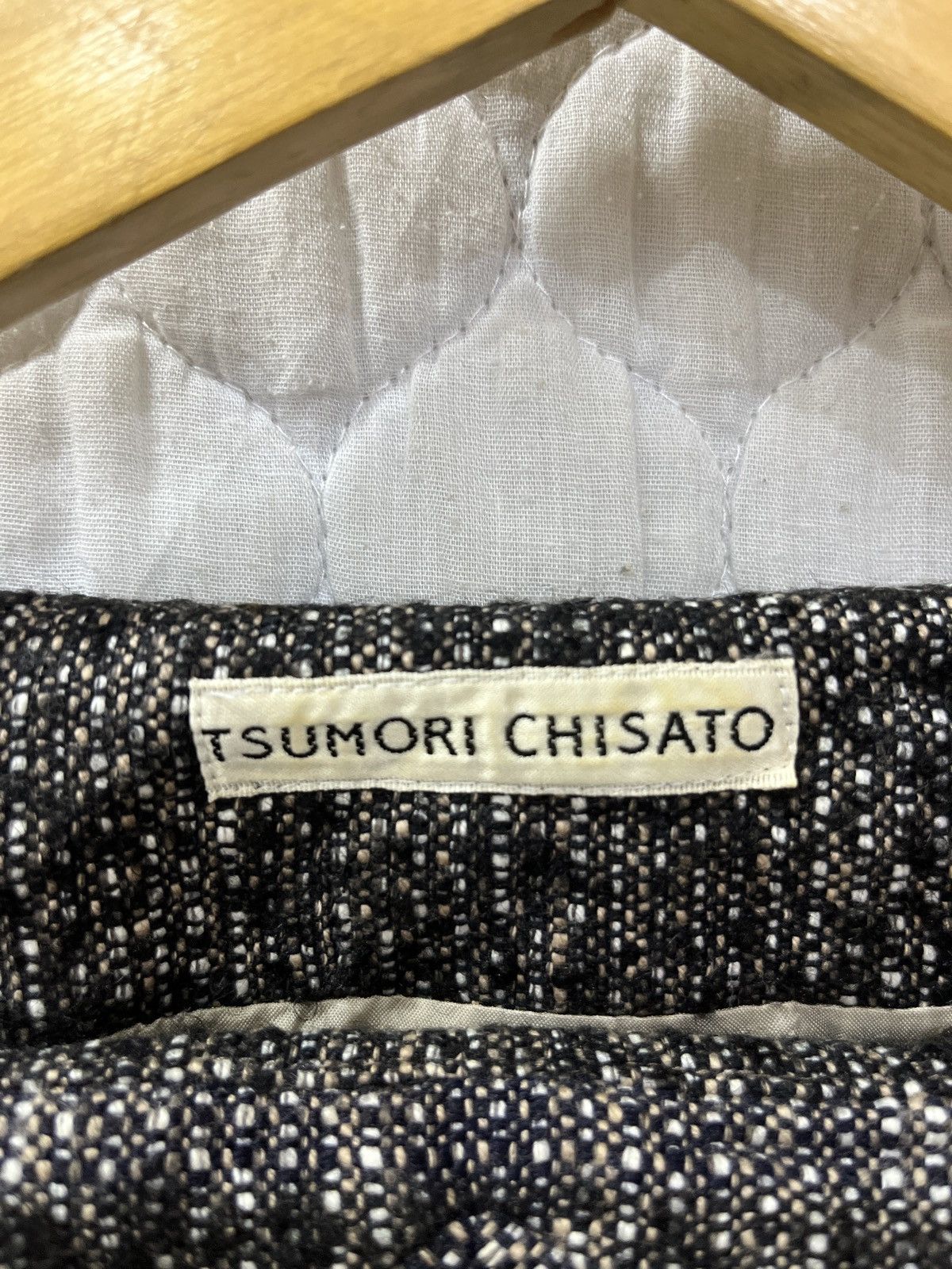 Issey Miyake 🔥🔥RARE DESIGN ISSEY MIYAKE TSUMORI CHISATO WOOL KNIT LEATHER Size M / US 6-8 / IT 42-44 - 9 Thumbnail