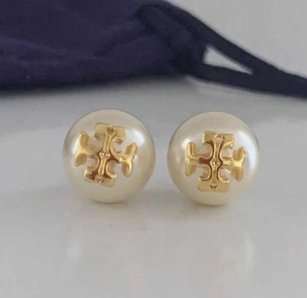 Other Tory Burch Pearl Logo Stud Earring Size ONE SIZE - 1 Preview