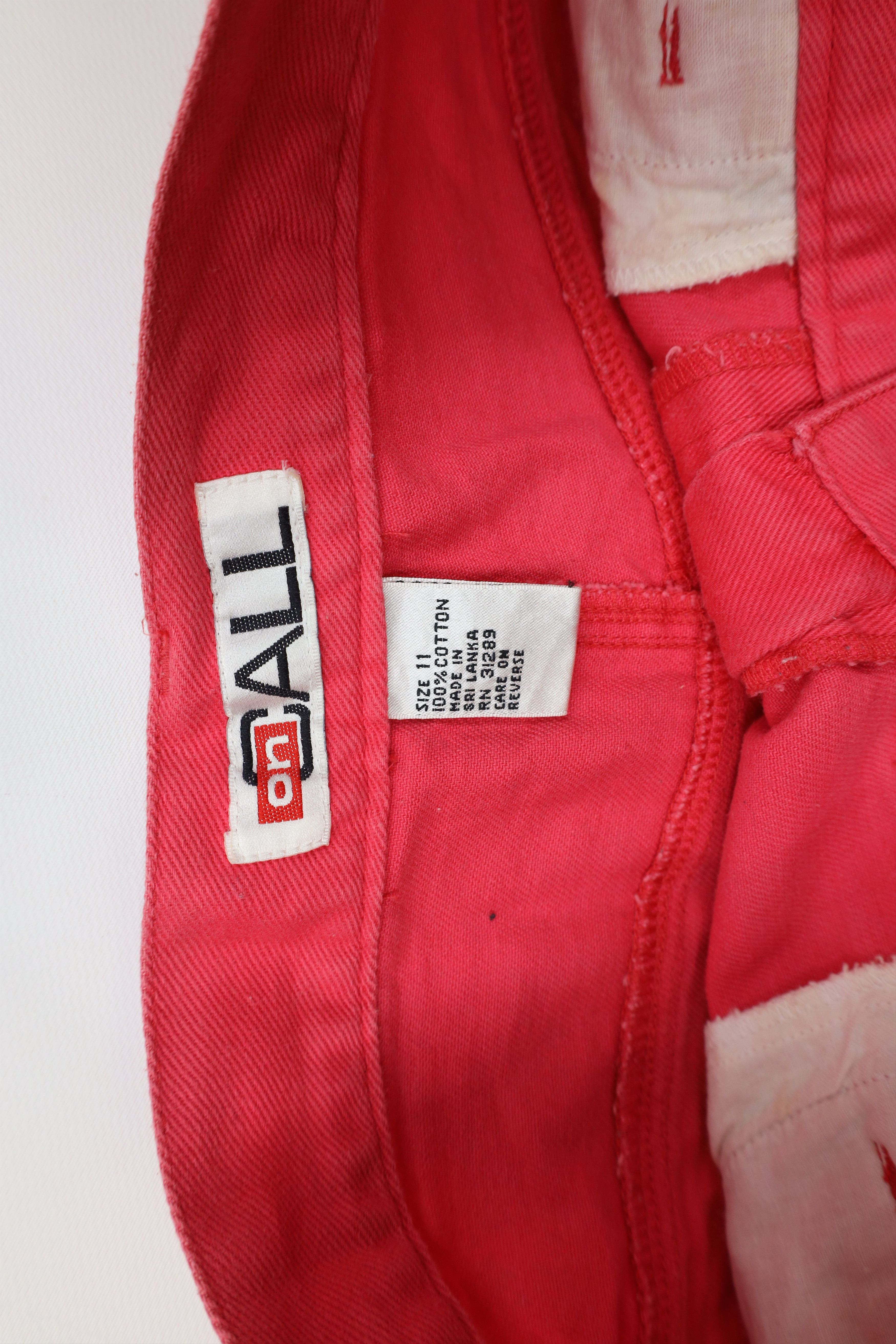 Vintage Vintage 90s Streetwear Cuffed Denim Jean Shorts Jorts Pink Size 32" / US 10 / IT 46 - 8 Thumbnail
