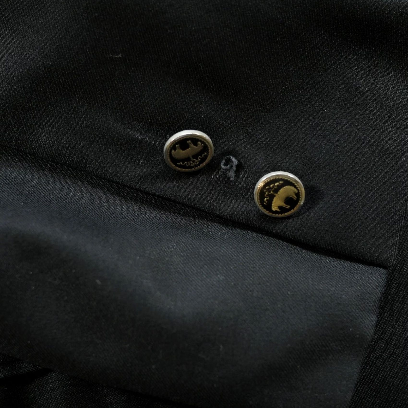 Brooks Brothers Brooks Brothers Blazer Mens 45 R Loro Piana Wool Super 120s Gold Buttons Blue Flaw Size 48R - 6 Thumbnail