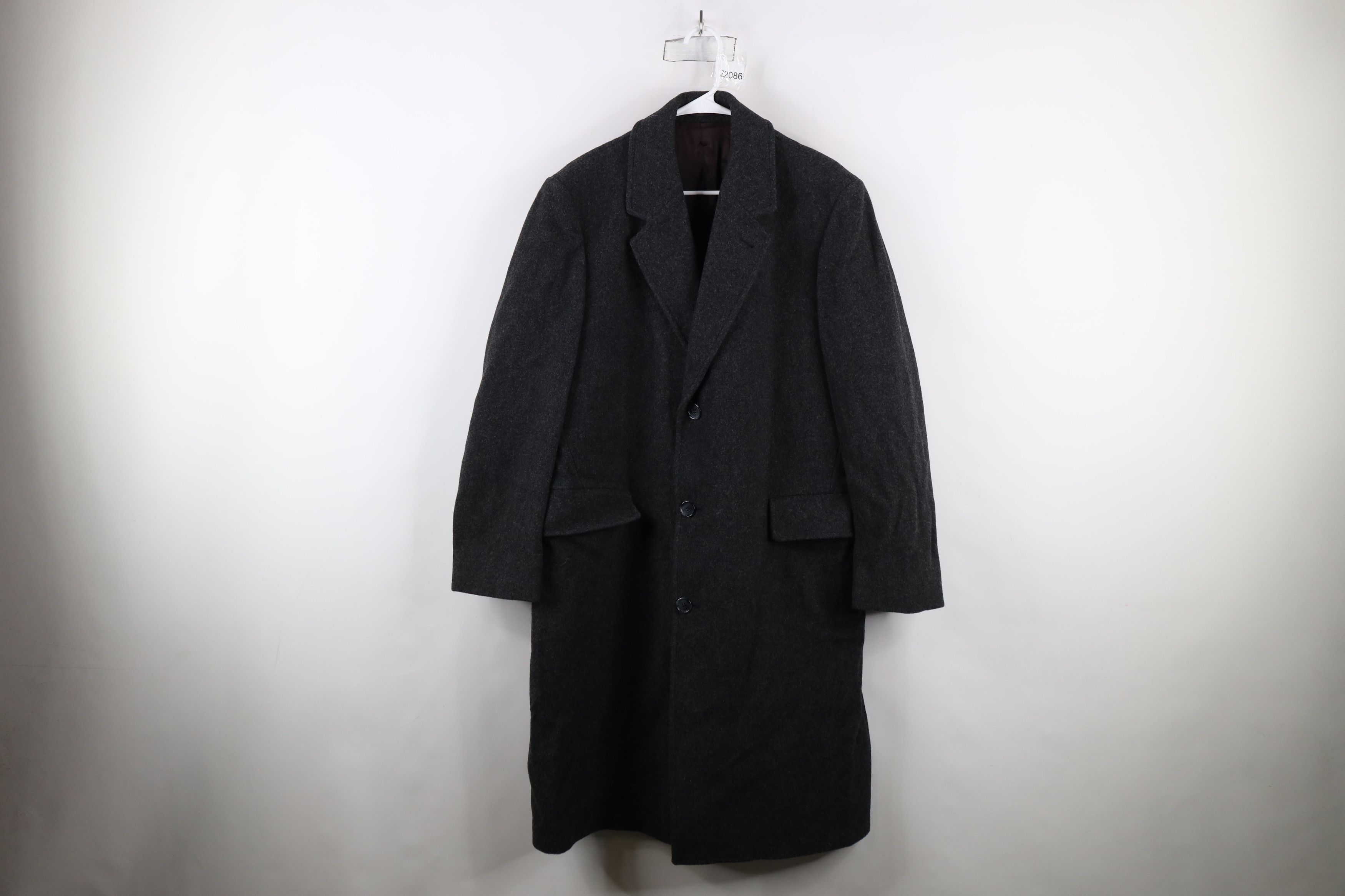 Vintage Vintage 70s Streetwear Overcoat Jacket Charcoal Gray USA Size US L / EU 52-54 / 3 - 1 Thumbnail