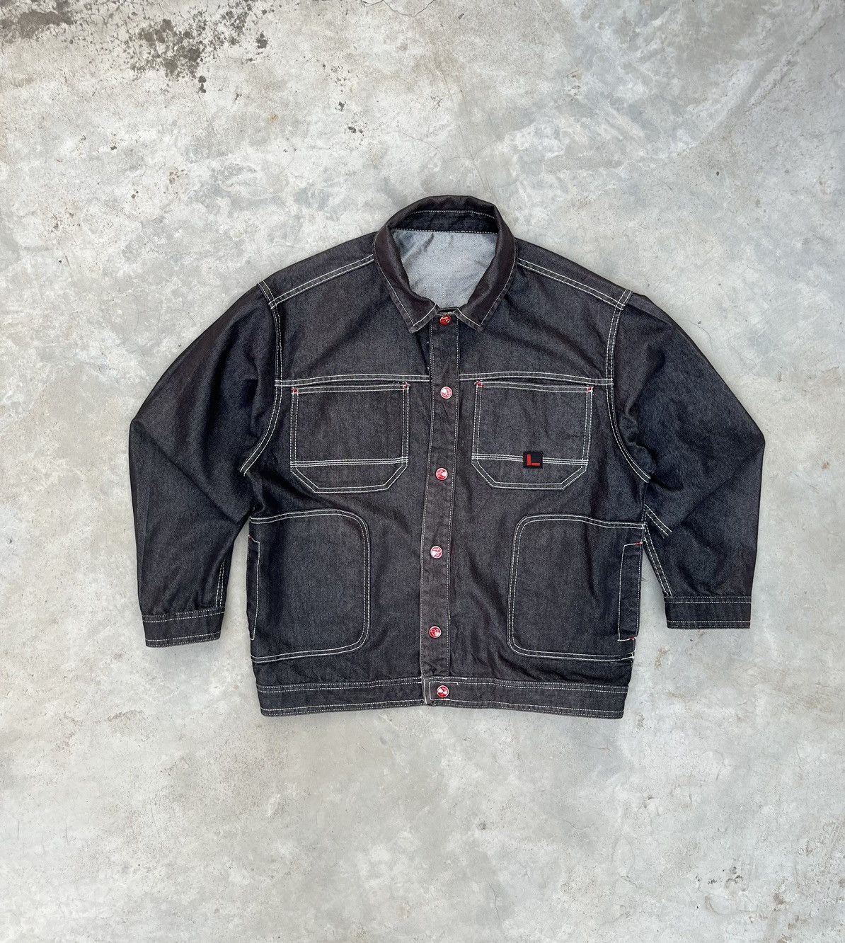 Fubu SUPER RARE FUBU REVERSIBLE RAW DENIM JACKET 👹 Size US S / EU 44-46 / 1 - 7 Thumbnail