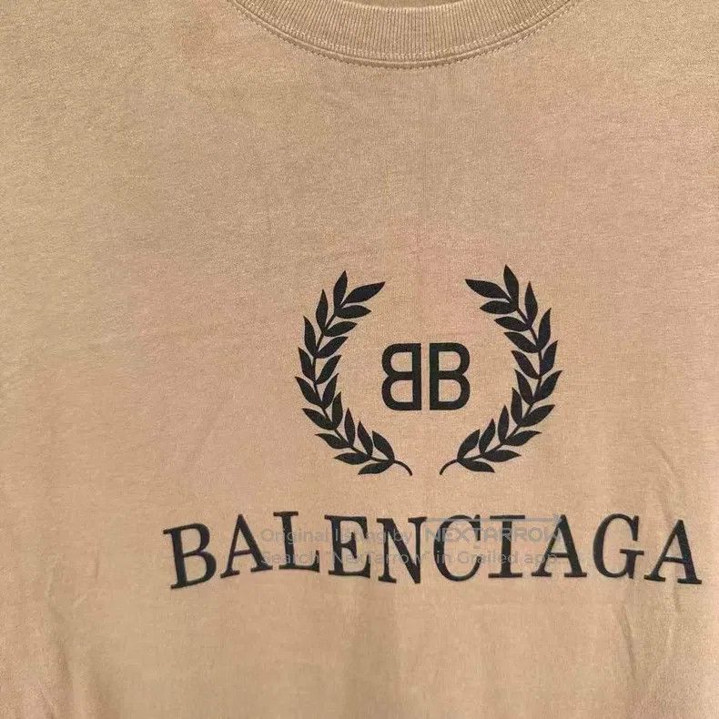 Balenciaga Balenciaga Khaki Wheat Short Sleeve Size US L / EU 52-54 / 3 - 3 Thumbnail
