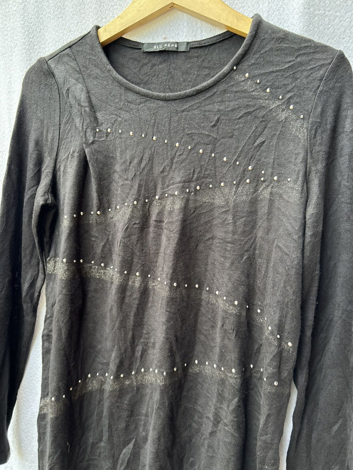 Japanese Brand × Vintage Blue pepe japanese studded gothic style knitted Size US M / EU 48-50 / 2 - 3 Thumbnail