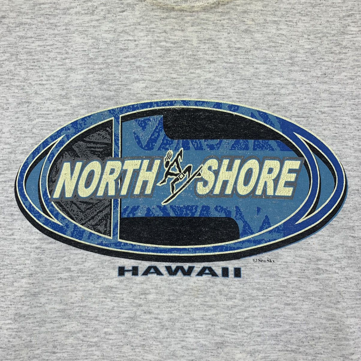 Hanes Vintage 90’ NORTH SHORE HAWAII Sea Sky Surf Tee Shirt Top Size US M / EU 48-50 / 2 - 3 Thumbnail