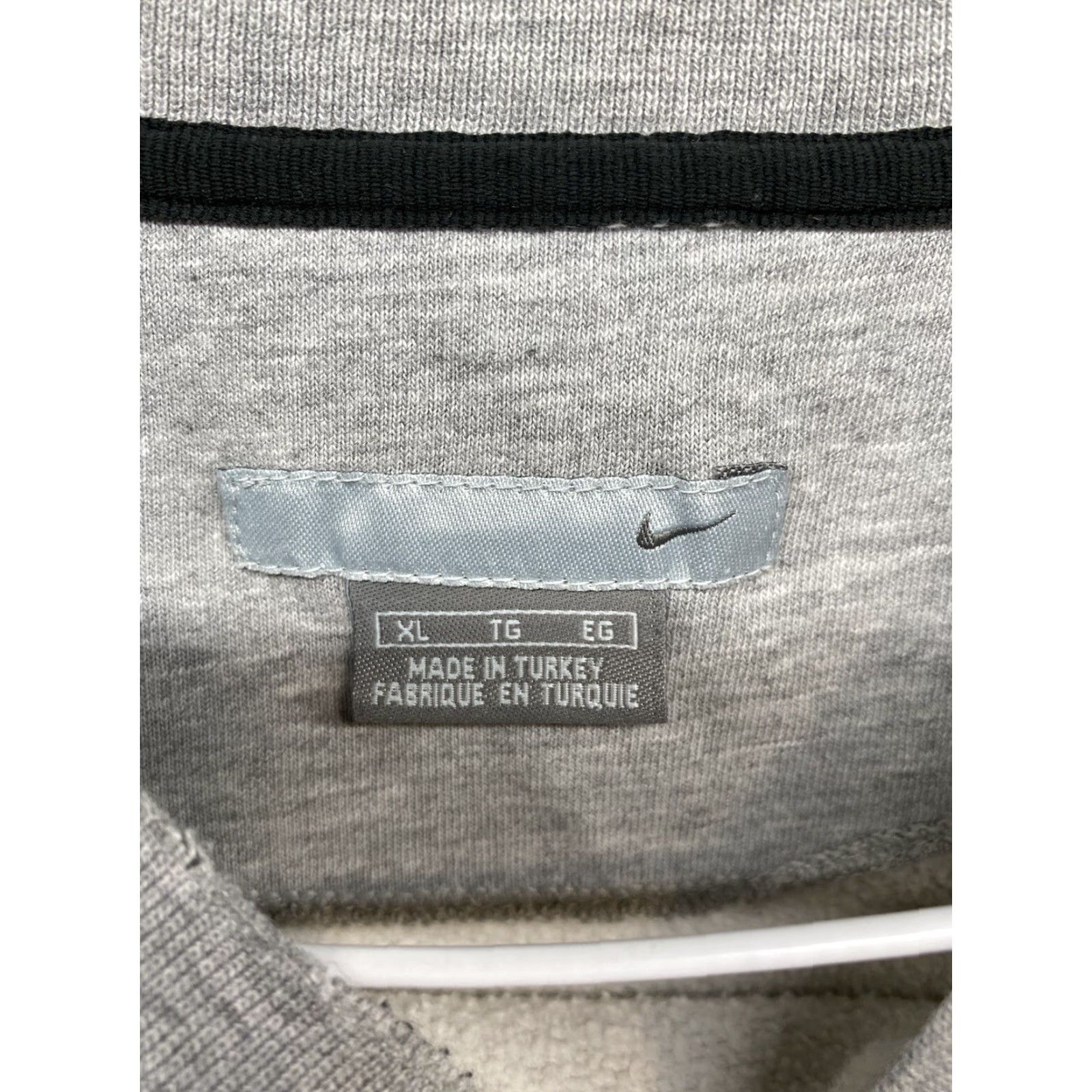 Nike VINTAGE Nike Sweatshirt Men's XL Gray Swoosh Logo 90s Mini Brown Pullover Distressed Size US XL / EU 56 / 4 - 3 Thumbnail