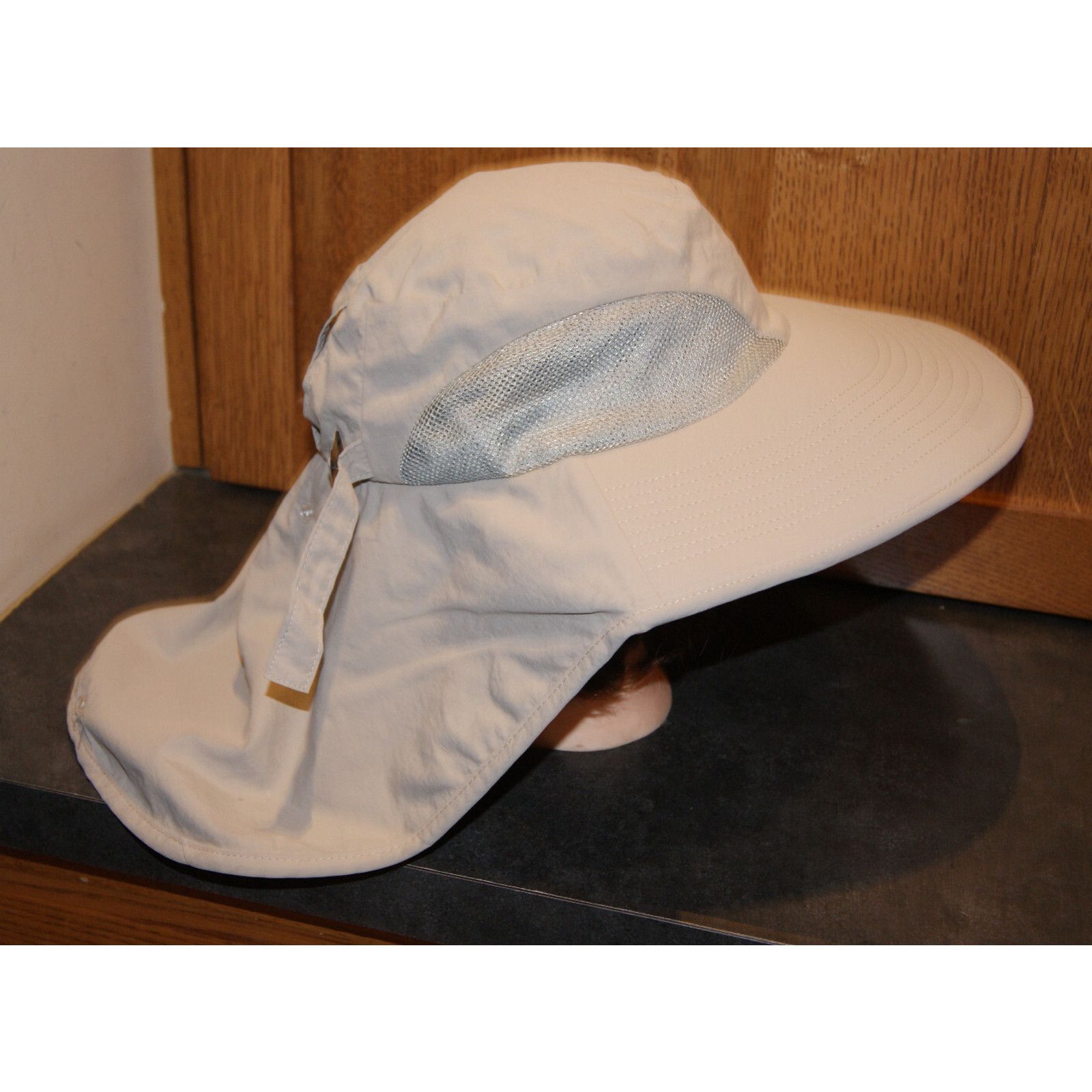 Other Camptrace Hat Cap Neck Flap Wide Brim Cotton Fishing Visor M Size ONE SIZE - 3 Thumbnail