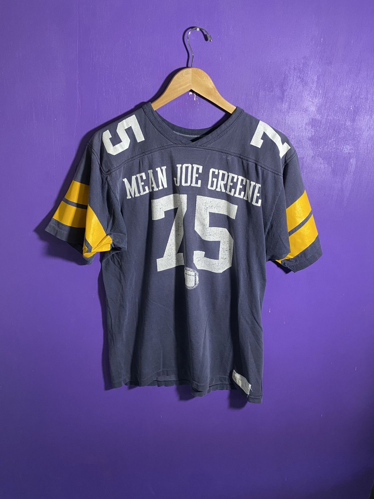 NFL Vintage 70s Steelers Mean Joe Greene jersey shirt Size US L / EU 52-54 / 3 - 1 Thumbnail