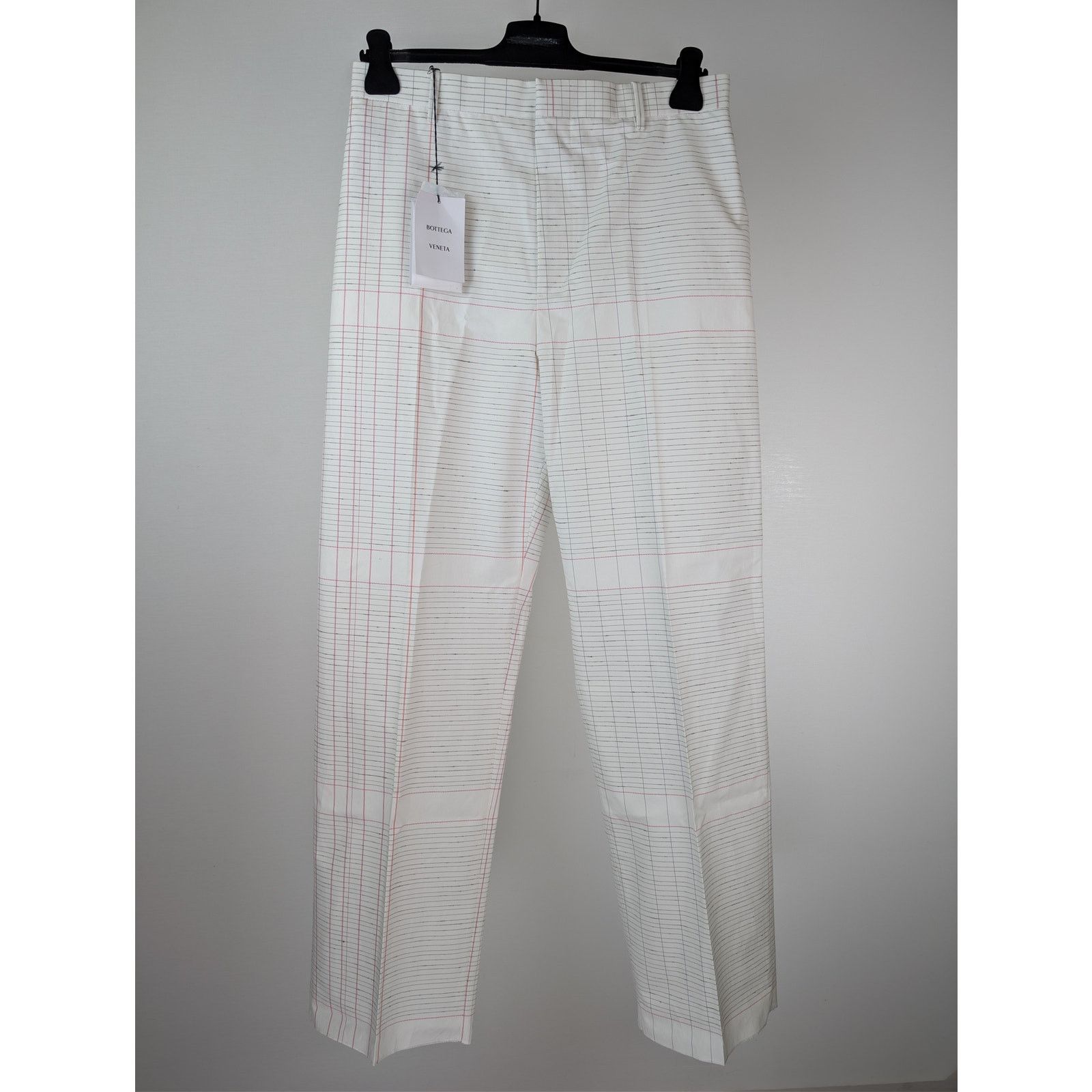 Bottega Veneta o1rshd1 Notebook Cotton Trousers Pants in Off White Size US 32 / EU 48 - 1 Thumbnail