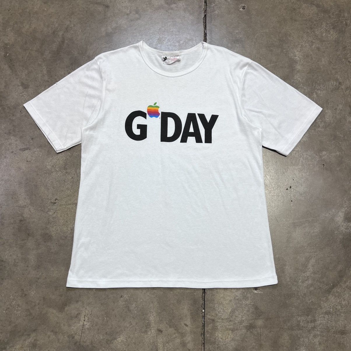 Apple × Vintage Vintage 80s Apple Computers T shirt G Day Macintosh Tech Size US M / EU 48-50 / 2 - 1 Thumbnail