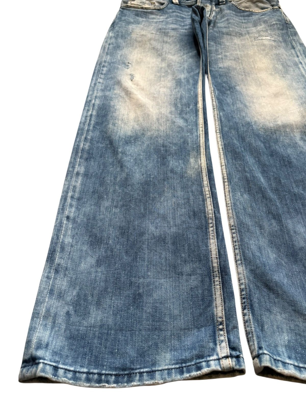 Diesel Vintage Diesel Mud Wash Distressed Loose Baggy Jeans Size US 37 - 6 Thumbnail