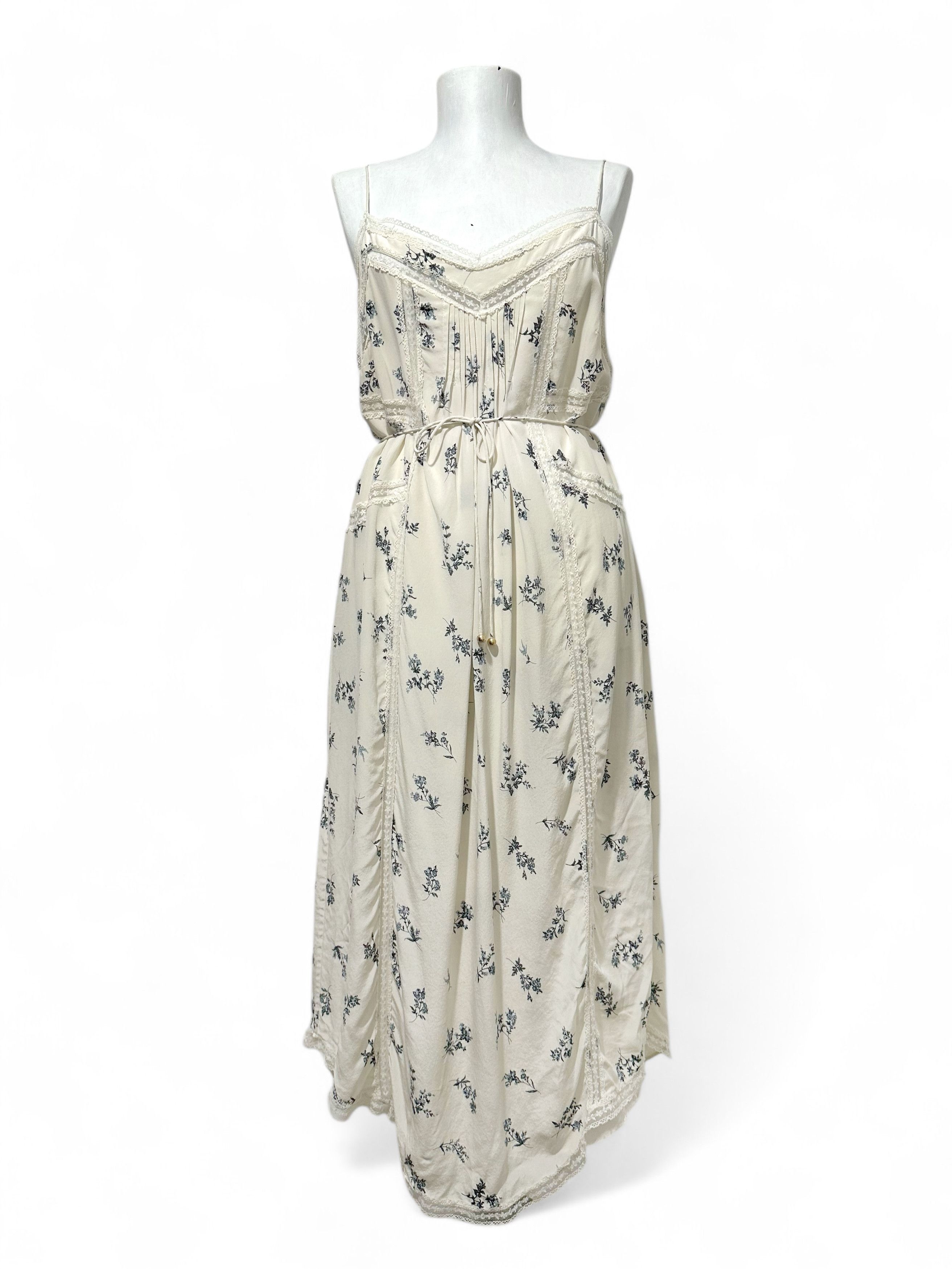 Zimmermann Zimmermann Silk Flower Print Lace Detail Cami Long Dress (M) Size XS / US 0-2 / IT 36-38 - 7 Thumbnail