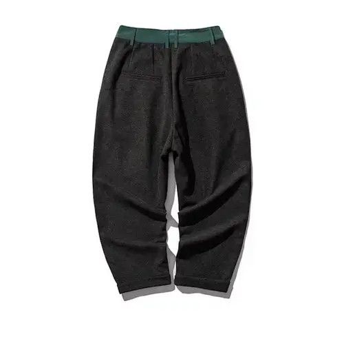 Jean 20AW Indigo Union Japan Green Patchwork Straight Leg Pants Size US 33 - 2 Thumbnail