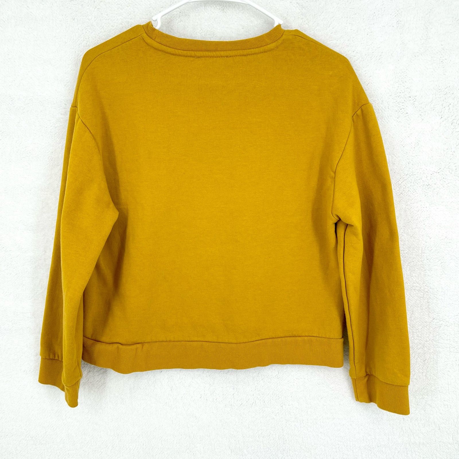 Zara Zara Trafaluc Mustard Crewneck Long Sleeve Sweatshirt Small Size S / US 4 / IT 40 - 4 Thumbnail