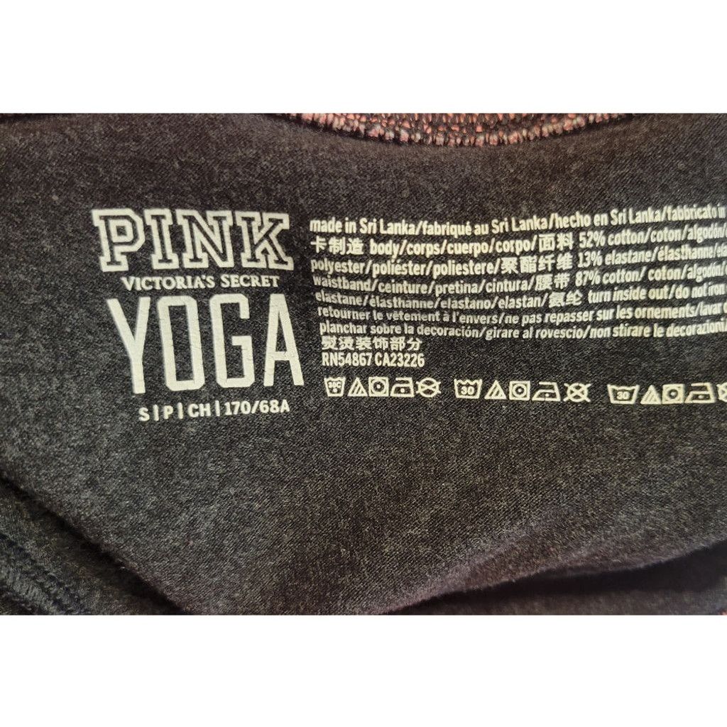 Pink Y2K PINK Victoria's Secret Black Sequin Flared Yoga Pants Size 27" / US 4 / IT 40 - 8 Thumbnail