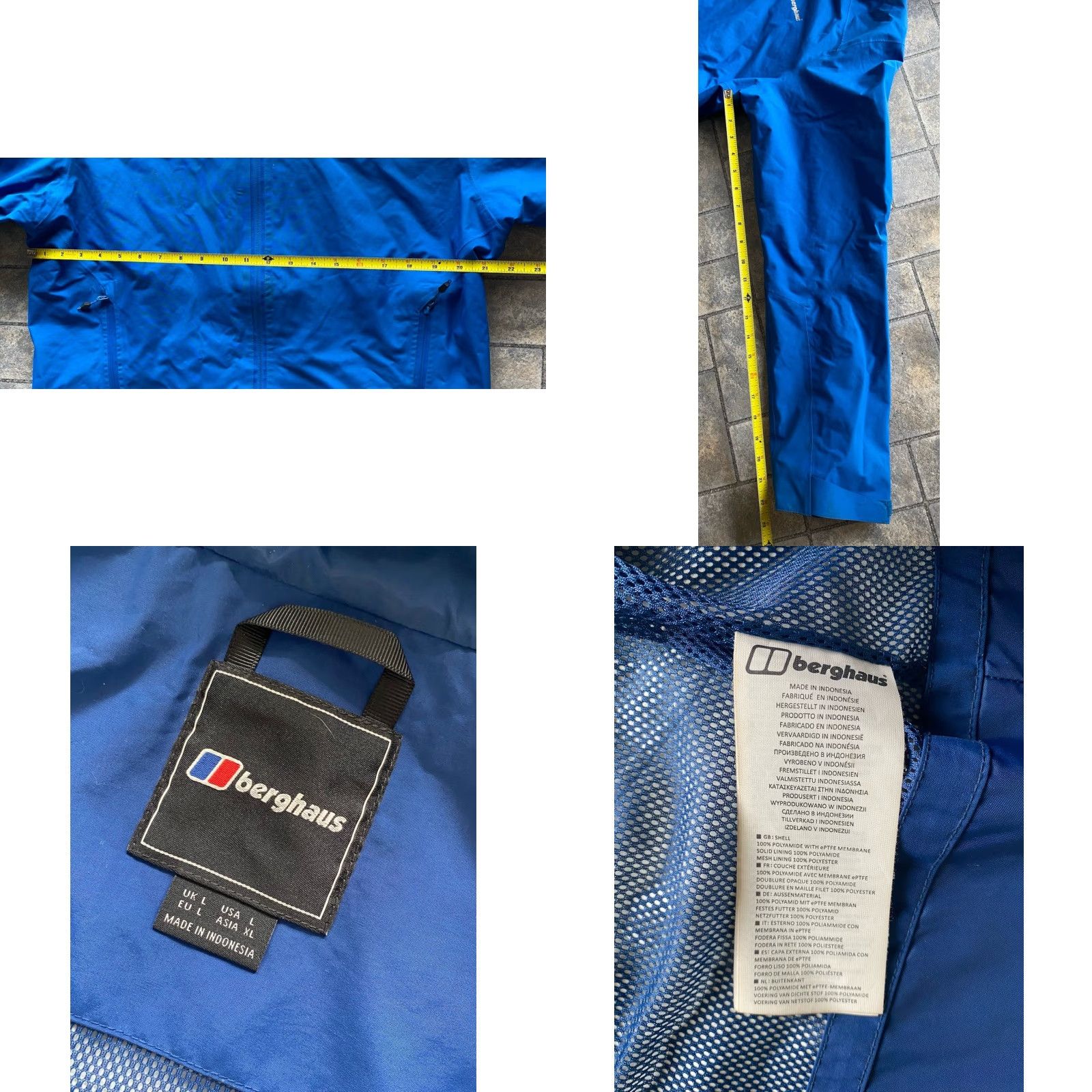 Berghaus Berghaus Jacket Blue Men’s Large L Regular Hooded Pockets Gore Tex Flaws Wear Size US L / EU 52-54 / 3 - 9 Thumbnail