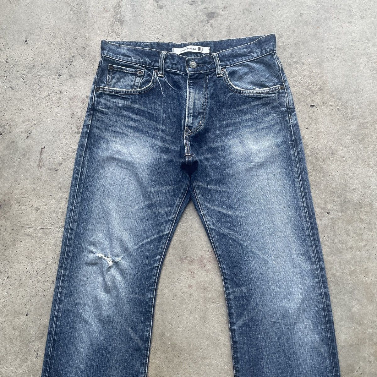 Edwin W33 Vintage Edwin XV Distressed Jeans Faded Denim Pants Size US 33 - 3 Thumbnail