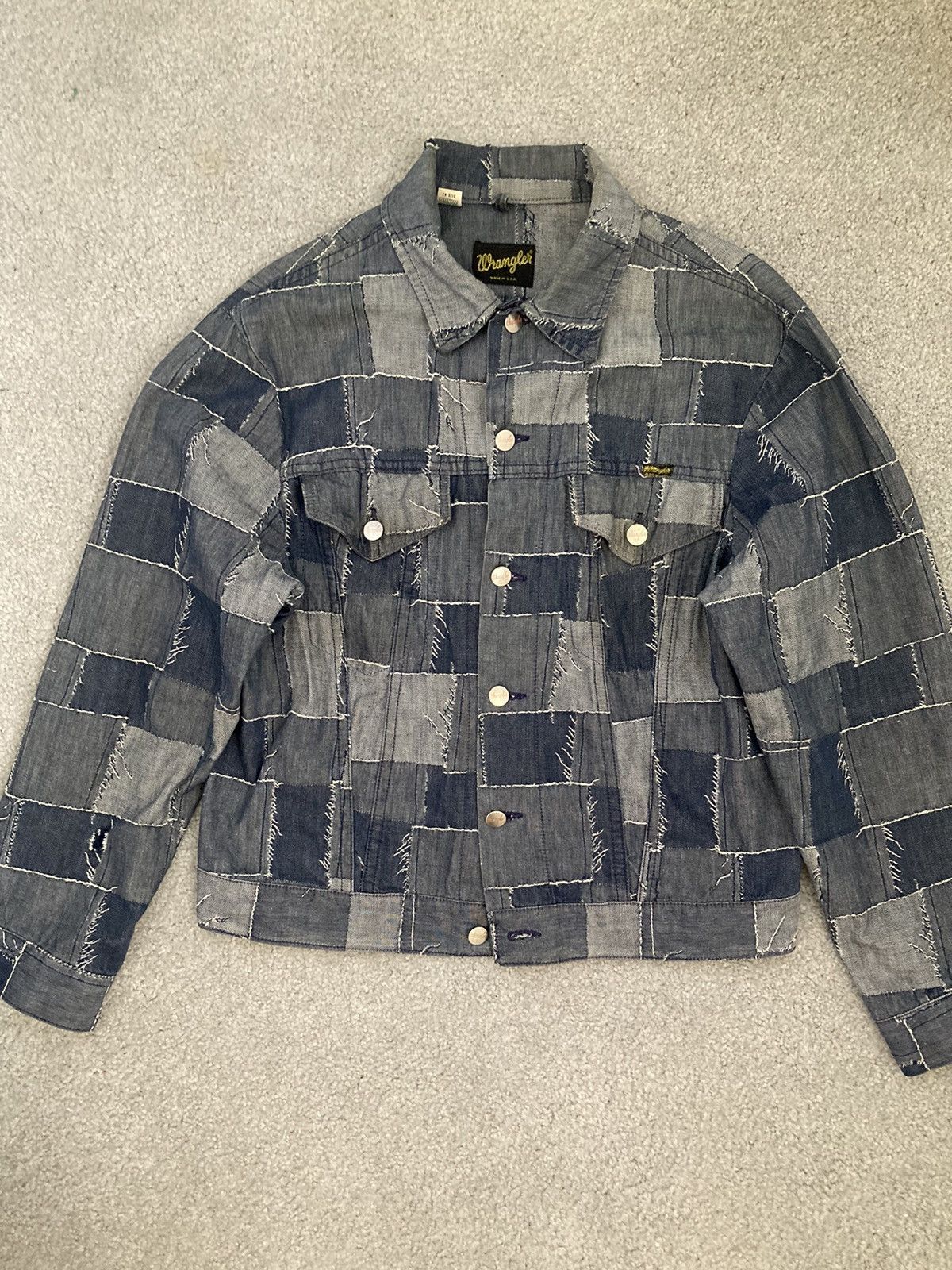 70s Wrangler Patch work denim jacket *rare find*