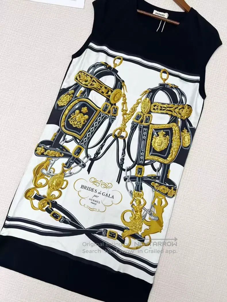 Hermes Hermes Silk knit dress Size XS / US 0-2 / IT 36-38 - 2 Thumbnail