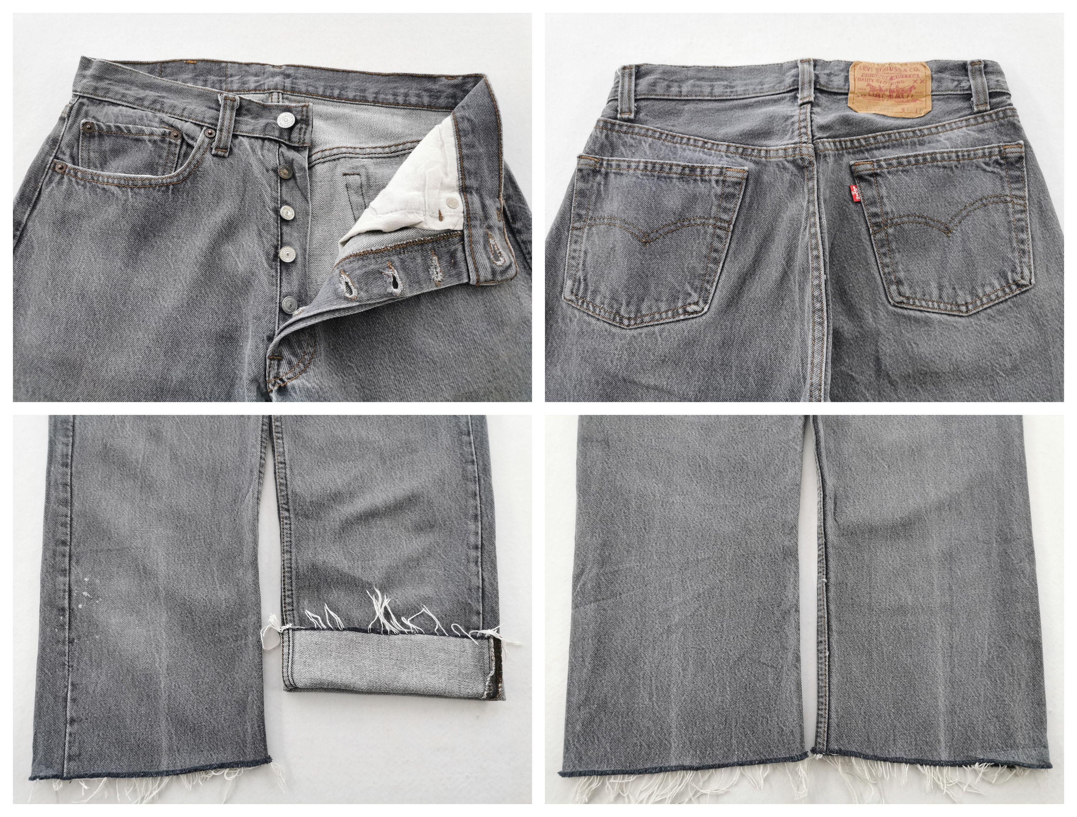 Levi's Distressed Vintage 90's Levis Lot 501 Denim Made In USA Size 27" / US 4 / IT 40 - 8 Thumbnail