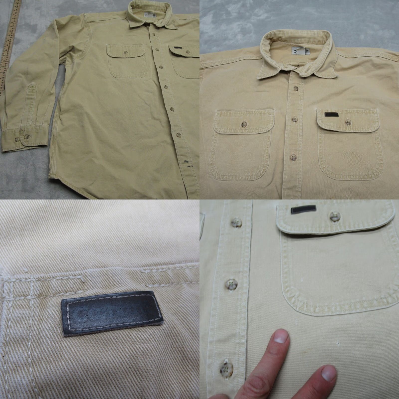 Carhartt Carhartt Work Shirt Men 2XL Beige Heavyweight Cotton Canvas Twill Rugged Size US XXL / EU 58 / 5 - 8 Thumbnail