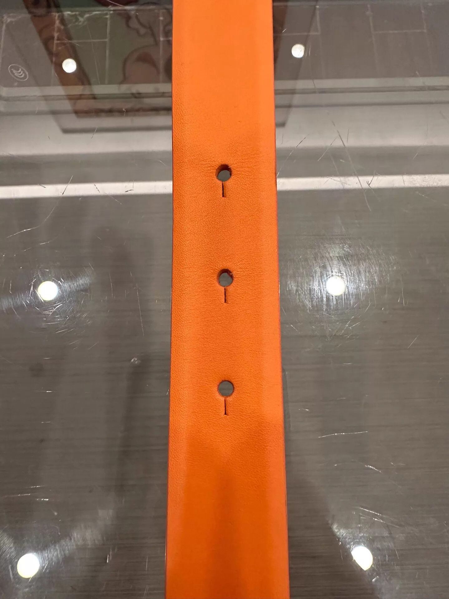 Chanel Chanel Orange Black CC 2.5cm Wide Belt 80cm Size ONE SIZE - 6 Thumbnail