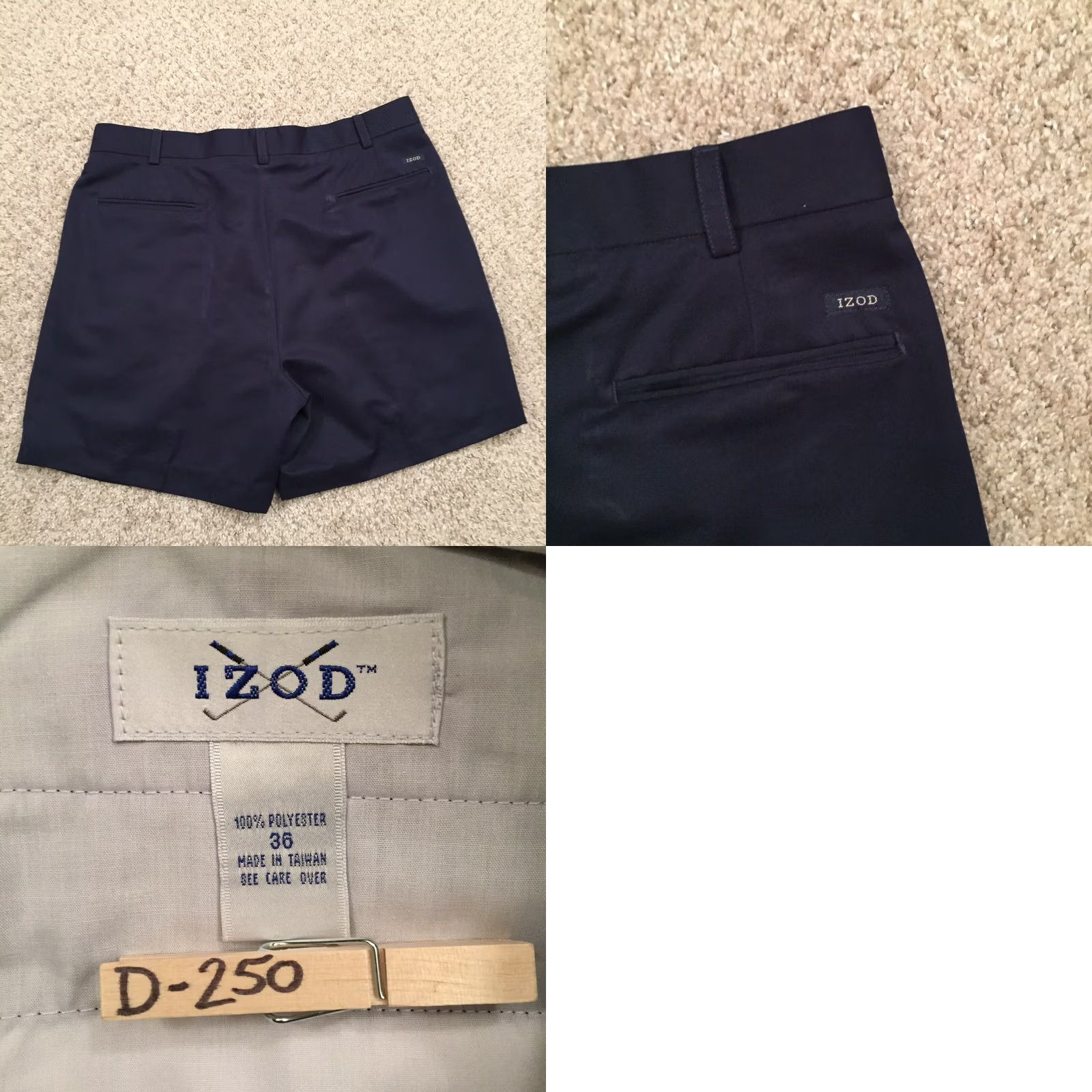 Izod IZOD Shorts Mens 36 Blue Size Pleated Size US 36 / EU 52 - 8 Thumbnail