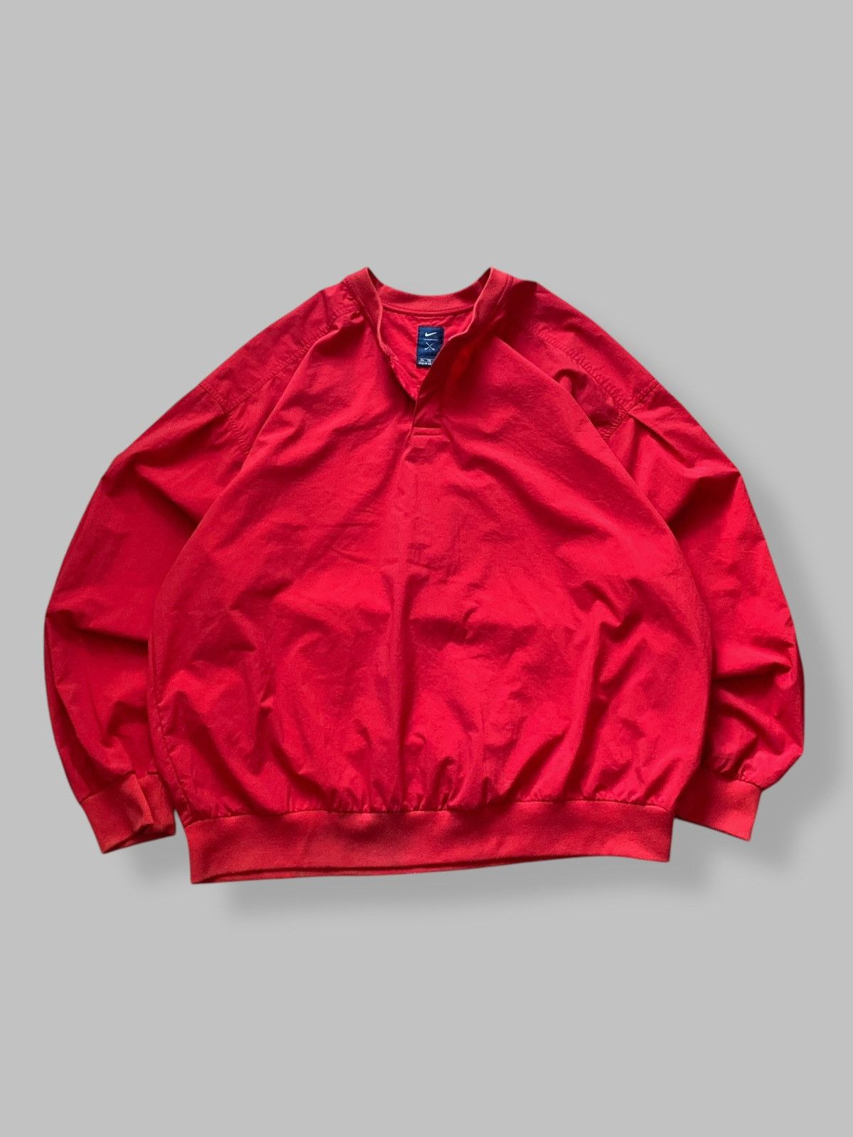 Nike Nike Y2K Nylon Vintage Sweatshirt Light Jacket Hot Red Size US XL / EU 56 / 4 - 1 Thumbnail