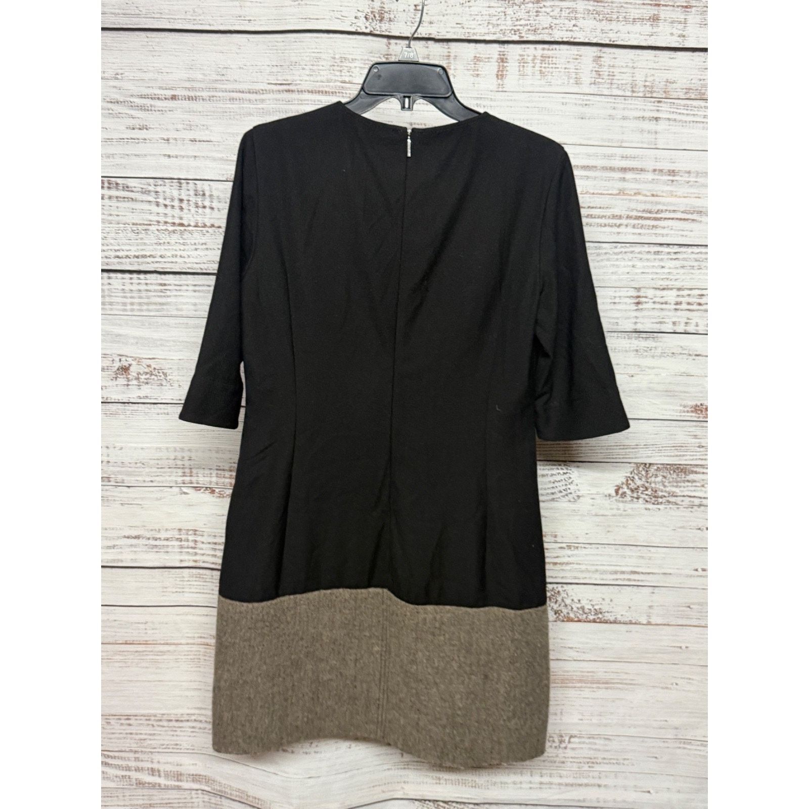 STRENESSE Strenesse Wool Knit Short Sleeve Black Brown Herringbone 8 Size M / US 6-8 / IT 42-44 - 4 Thumbnail
