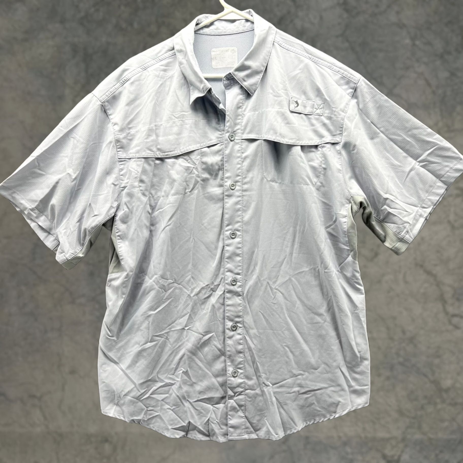 Vintage VINTAGE Reel Legends Shirt Mens Large Grey Button Down Preppy Fishing Mariner ll Vented Size US L / EU 52-54 / 3 - 1 Thumbnail