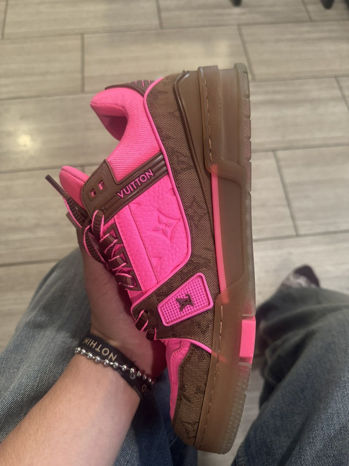 Louis Vuitton Louis Vuitton Pink Trainers Size US 10 / EU 43 - 10 Thumbnail