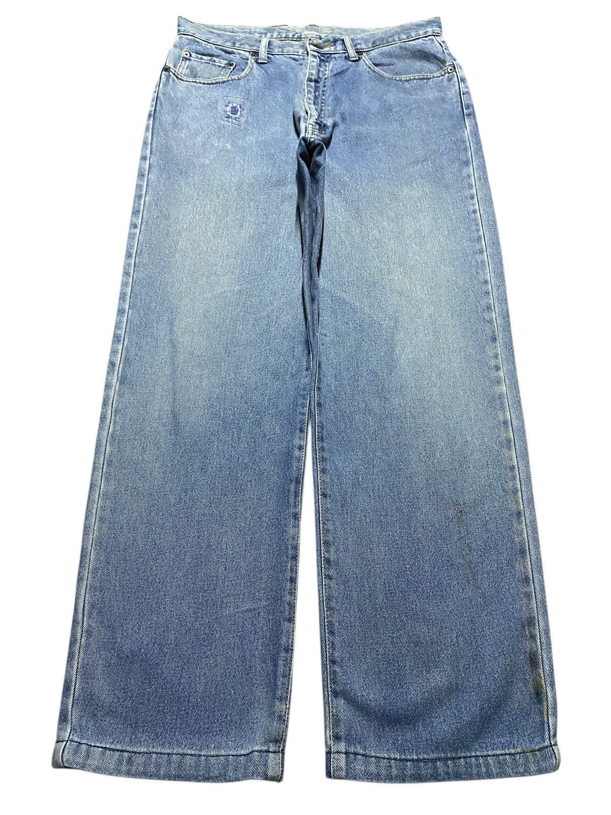 Renoma Vintage UP Renoma Uniform Prestige Distressed Loose Jeans Size US 33 - 1 Thumbnail